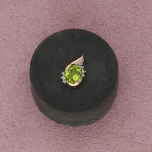 ⚡️reserved⚡️ alwand vahan sterling silver & 10k gold diamond & peridot pendant